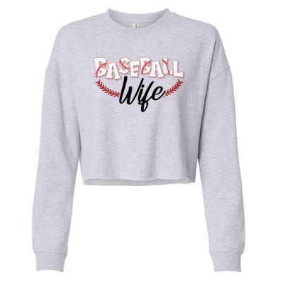 Cute Baseball Wife Cropped Pullover Crew