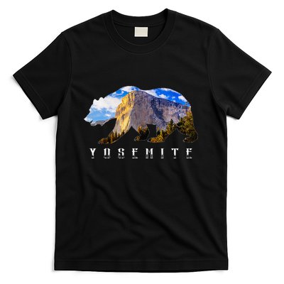 California Bear With Yosemite National Park Image Souvenir T-Shirt