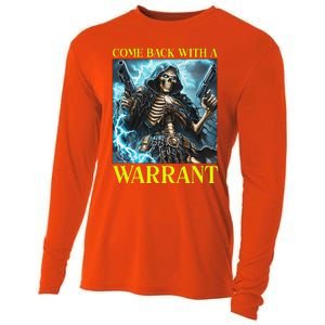 Come Back With A Warrant Cringe Skeleton Cooling Performance Long Sleeve Crew