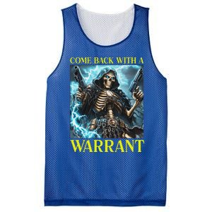 Come Back With A Warrant Cringe Skeleton Mesh Reversible Basketball Jersey Tank