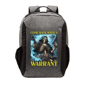 Come Back With A Warrant Cringe Skeleton Vector Backpack