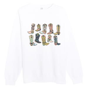 Cowgirl Boots Western Premium Crewneck Sweatshirt