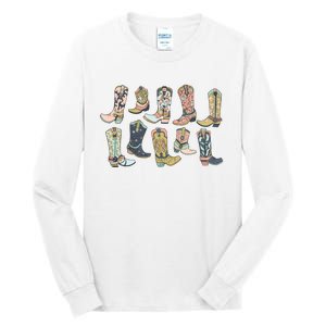 Cowgirl Boots Western Tall Long Sleeve T-Shirt