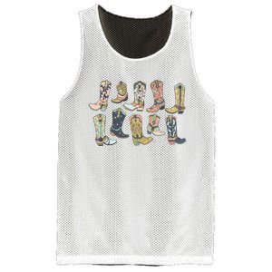 Cowgirl Boots Western Mesh Reversible Basketball Jersey Tank