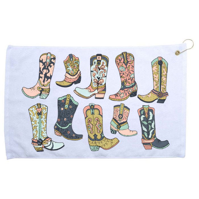 Cowgirl Boots Western Grommeted Golf Towel