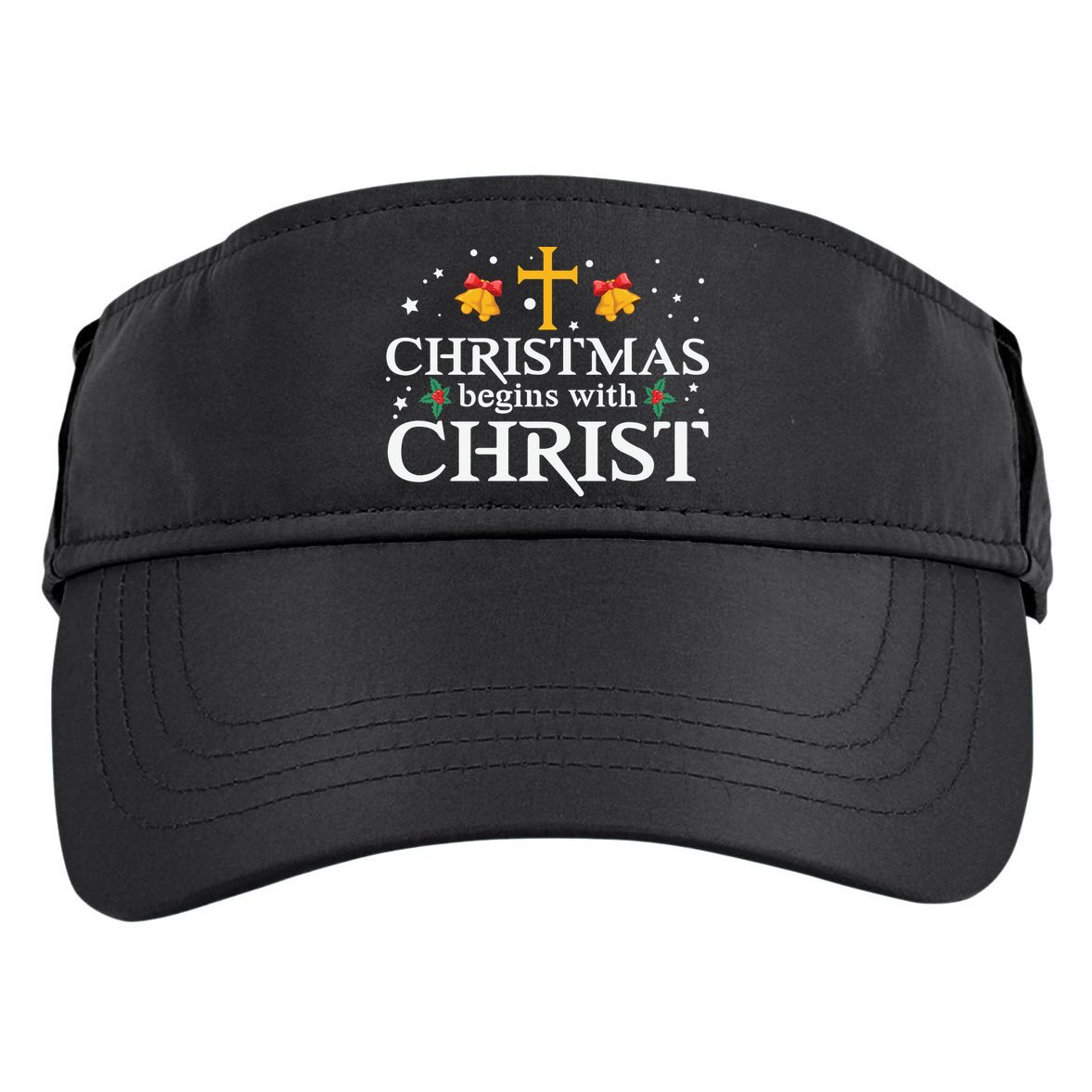 Christmas Begins With Christ Adult Drive Performance Visor