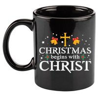 Christmas Begins With Christ 11oz C Handle Ceramic Mug