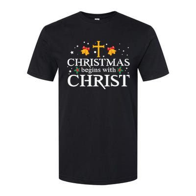 Christmas Begins With Christ Softstyle CVC T-Shirt