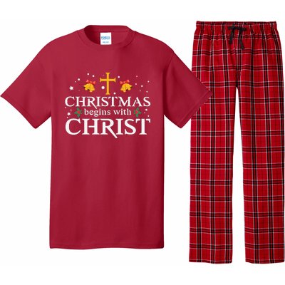 Christmas Begins With Christ Pajama Set