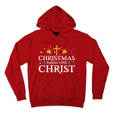 Christmas Begins With Christ Tall Hoodie