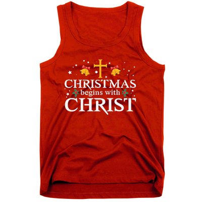 Christmas Begins With Christ Tank Top