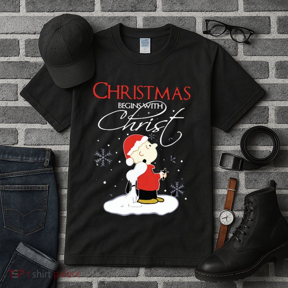 Christmas Begins With Christ Xmas Gift Holiday Costume Tall T-Shirt
