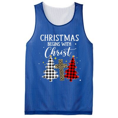 Christmas Begins With Christ Jesus Cross Christian Sweater Great Gift Mesh Reversible Basketball Jersey Tank