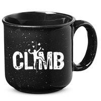Climb Bouldering Wall Climber Rock Climbing Mountaineer 15oz Campfire Ceramic Mug