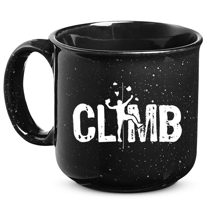 Climb Bouldering Wall Climber Rock Climbing Mountaineer 15oz Campfire Ceramic Mug