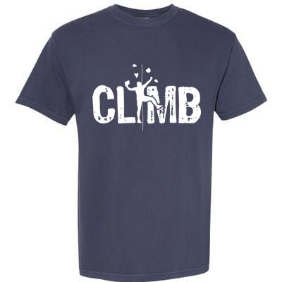 Climb Bouldering Wall Climber Rock Climbing Mountaineer Garment-Dyed Heavyweight T-Shirt