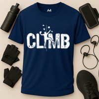 Climb Bouldering Wall Climber Rock Climbing Mountaineer Cooling Performance Crew T-Shirt