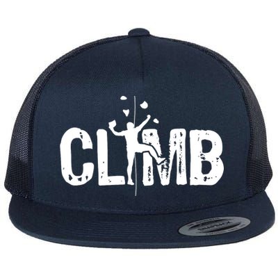 Climb Bouldering Wall Climber Rock Climbing Mountaineer Flatbill Hat