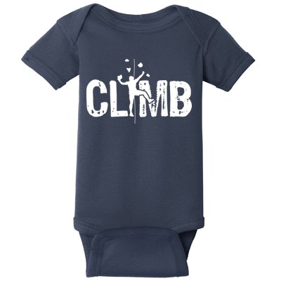 Climb Bouldering Wall Climber Rock Climbing Mountaineer Baby Bodysuit