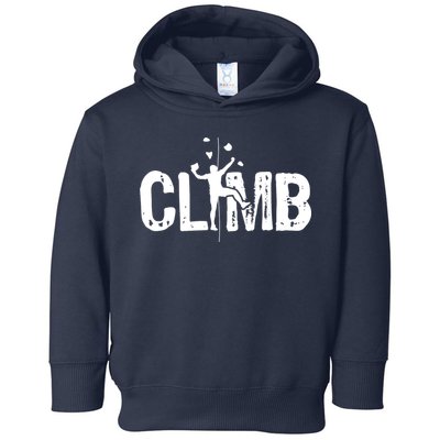 Climb Bouldering Wall Climber Rock Climbing Mountaineer Toddler Hoodie