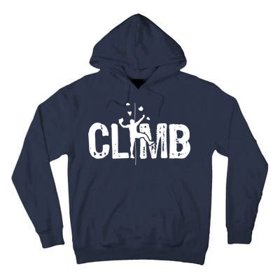 Climb Bouldering Wall Climber Rock Climbing Mountaineer Tall Hoodie