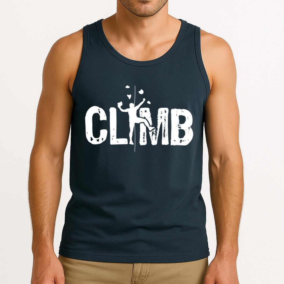 Climb Bouldering Wall Climber Rock Climbing Mountaineer Tank Top