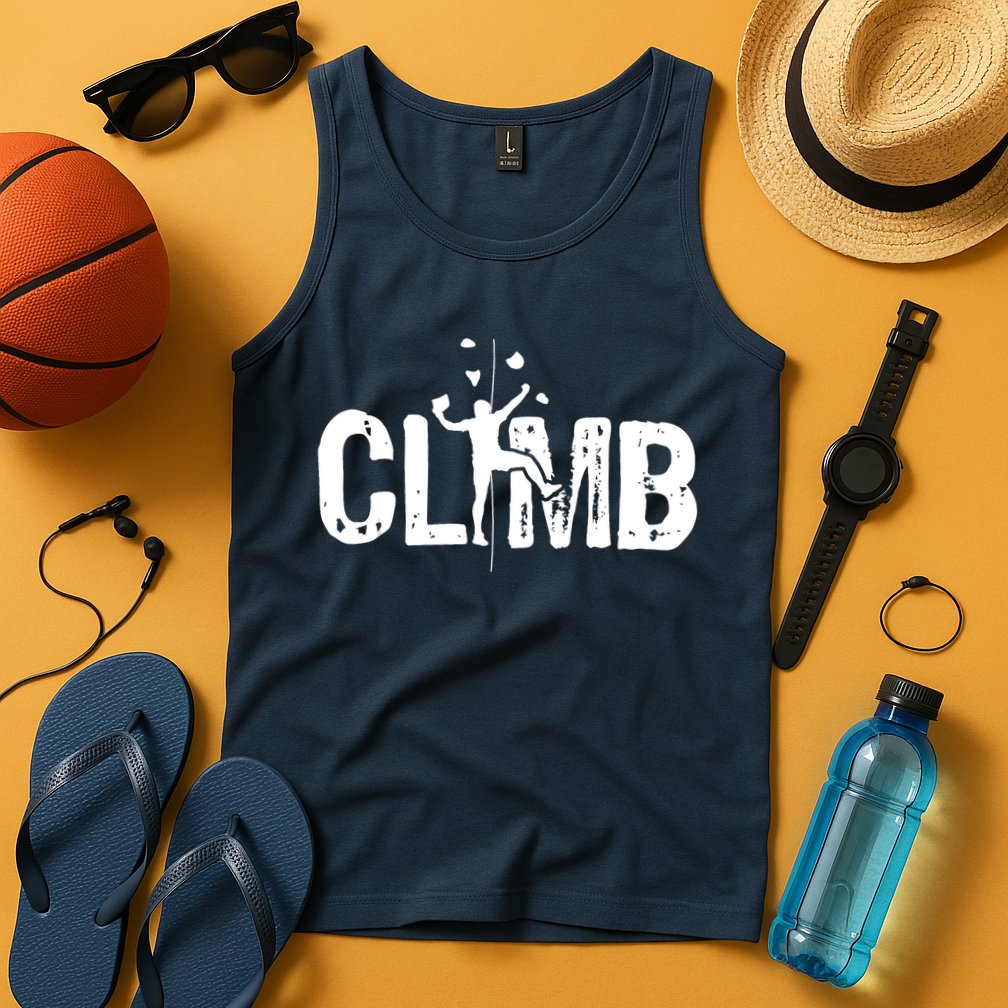 Climb Bouldering Wall Climber Rock Climbing Mountaineer Tank Top