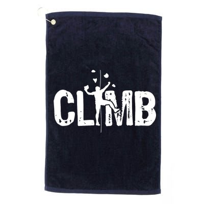 Climb Bouldering Wall Climber Rock Climbing Mountaineer Golf Towel