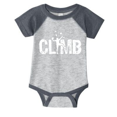 Climb Bouldering Wall Climber Rock Climbing Mountaineer Infant Baby Jersey Bodysuit
