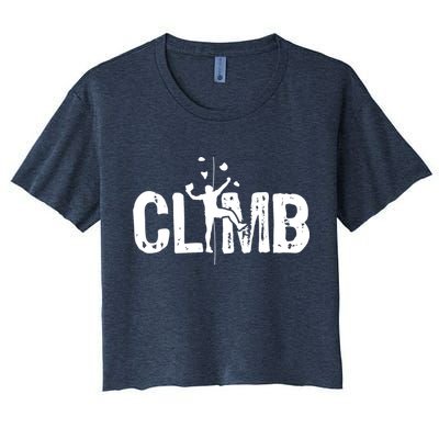 Climb Bouldering Wall Climber Rock Climbing Mountaineer Crop Top