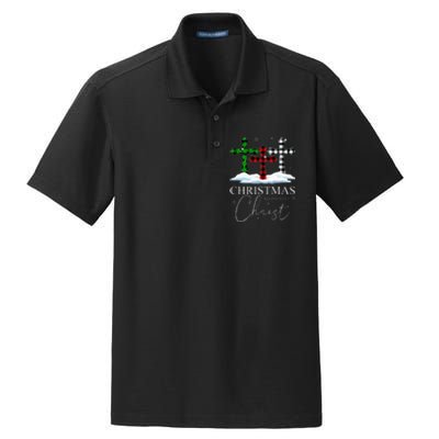 Christmas Begins With Christ Jesus Cross Christian Pajama Dry Zone Grid Polo