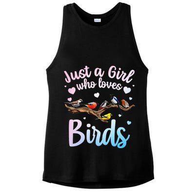 Cool Bird Watcher Art For Women Birding Nerd Birder Ladies PosiCharge Tri-Blend Wicking Tank