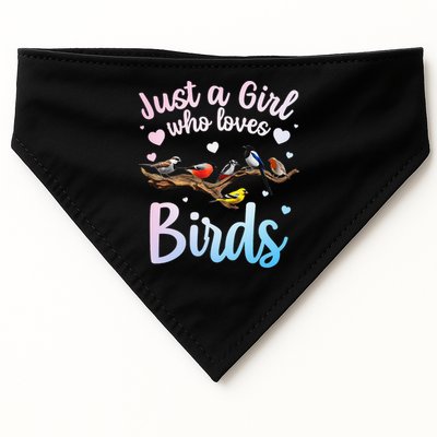 Cool Bird Watcher Art For Women Birding Nerd Birder USA-Made Doggie Bandana