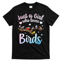 Cool Bird Watcher Art For Women Birding Nerd Birder T-Shirt
