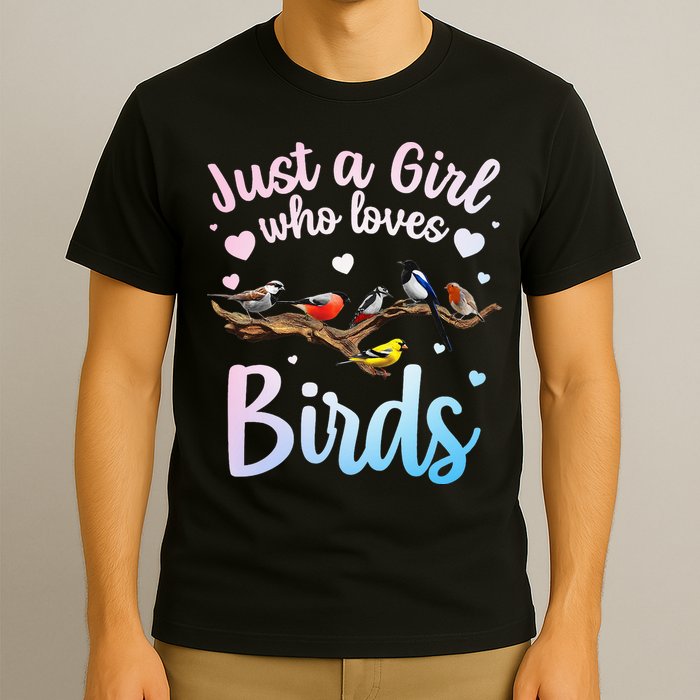 Cool Bird Watcher Art For Women Birding Nerd Birder T-Shirt