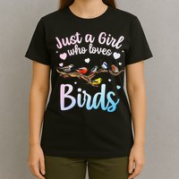 Cool Bird Watcher Art For Women Birding Nerd Birder T-Shirt