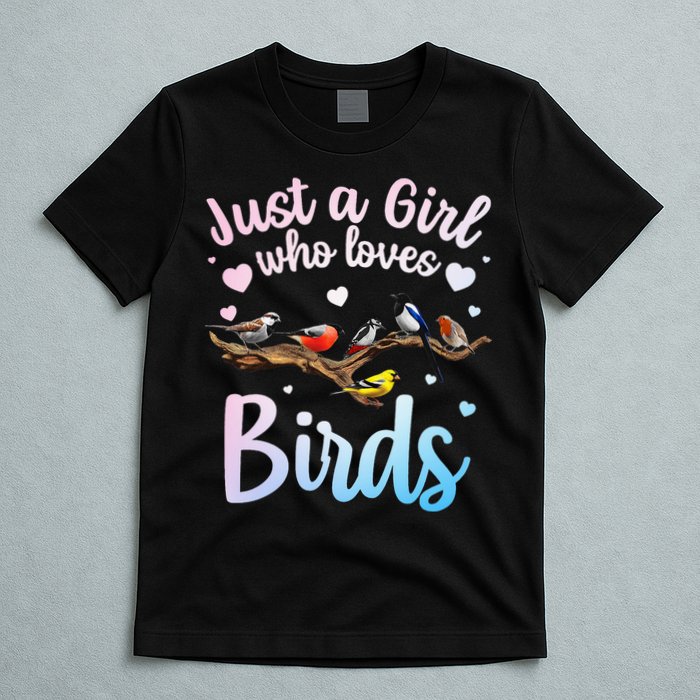 Cool Bird Watcher Art For Women Birding Nerd Birder T-Shirt