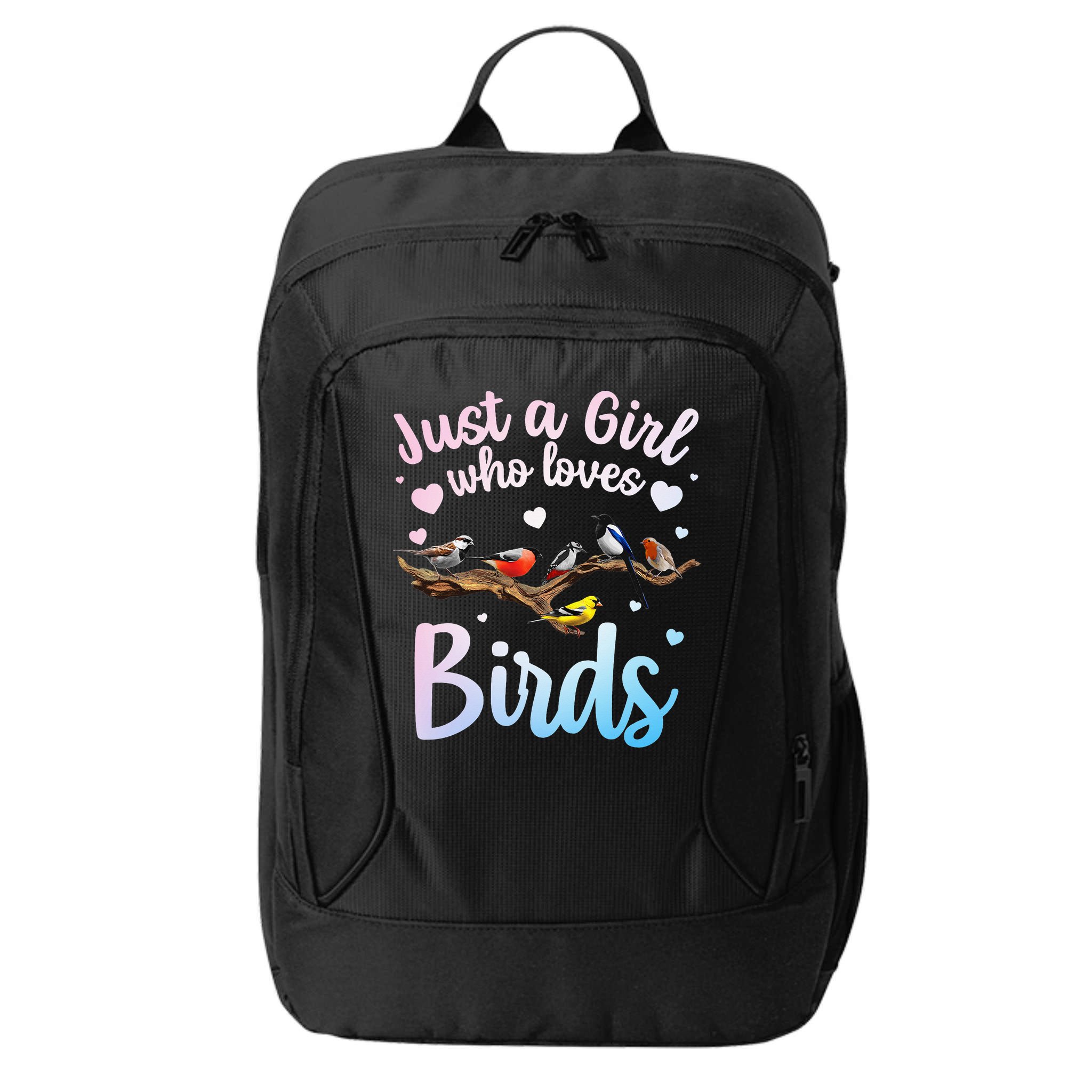 Cool Bird Watcher Art For Women Birding Nerd Birder City Backpack