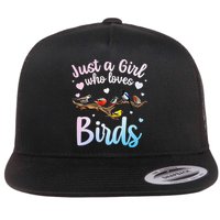 Cool Bird Watcher Art For Women Birding Nerd Birder Flatbill Hat