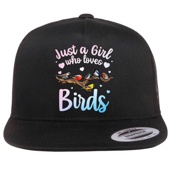 Cool Bird Watcher Art For Women Birding Nerd Birder Flatbill Hat
