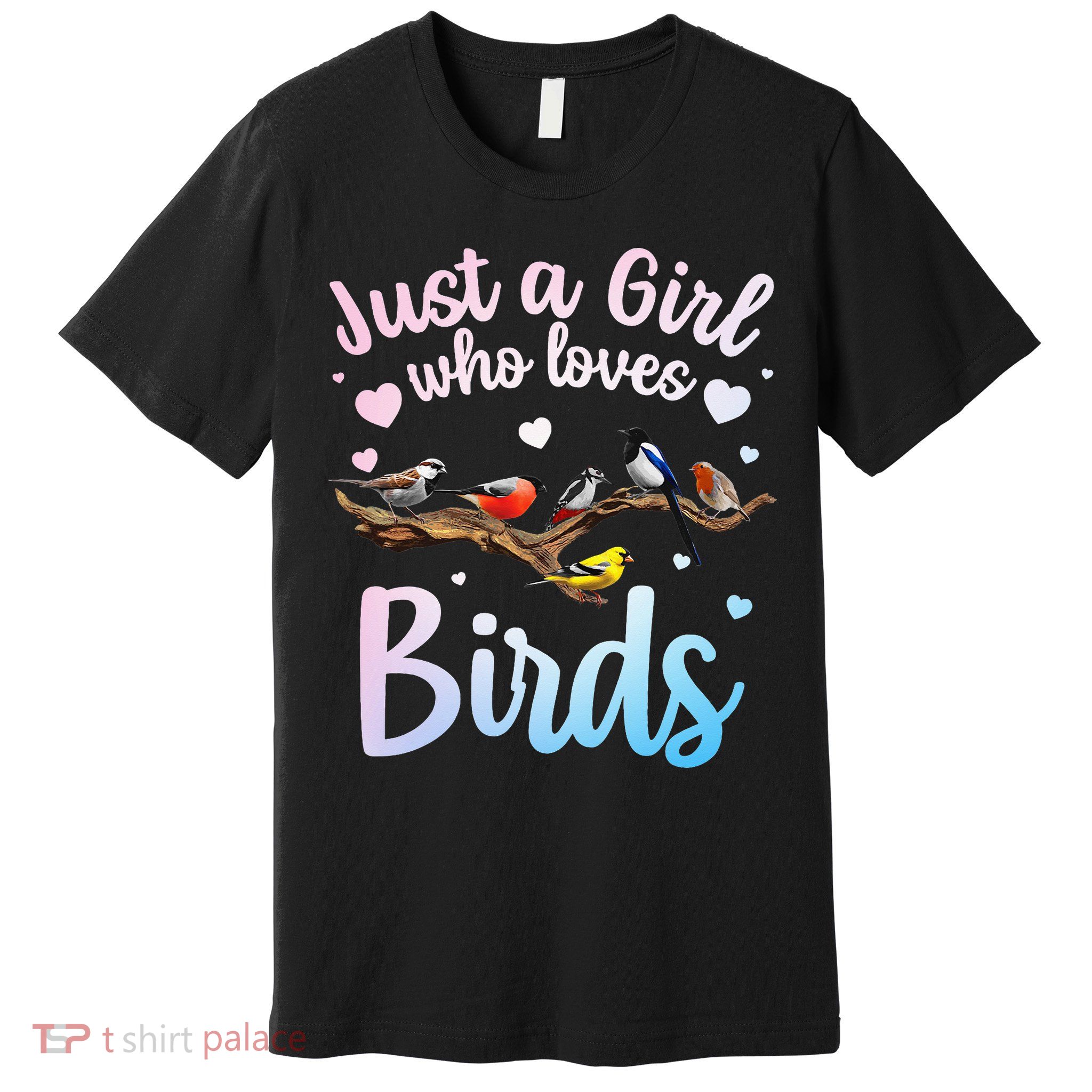 Cool Bird Watcher Art For Women Birding Nerd Birder Premium T-Shirt