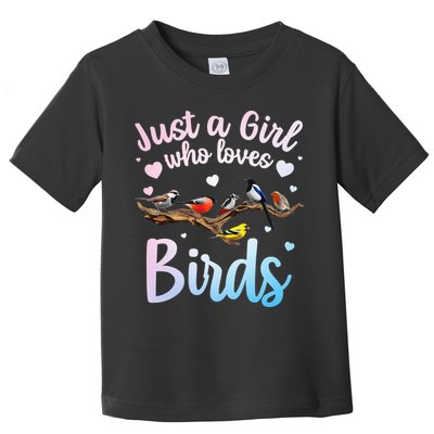 Cool Bird Watcher Art For Women Birding Nerd Birder Toddler T-Shirt