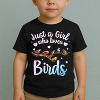 Cool Bird Watcher Art For Women Birding Nerd Birder Toddler T-Shirt