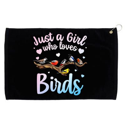 Cool Bird Watcher Art For Women Birding Nerd Birder Grommeted Golf Towel