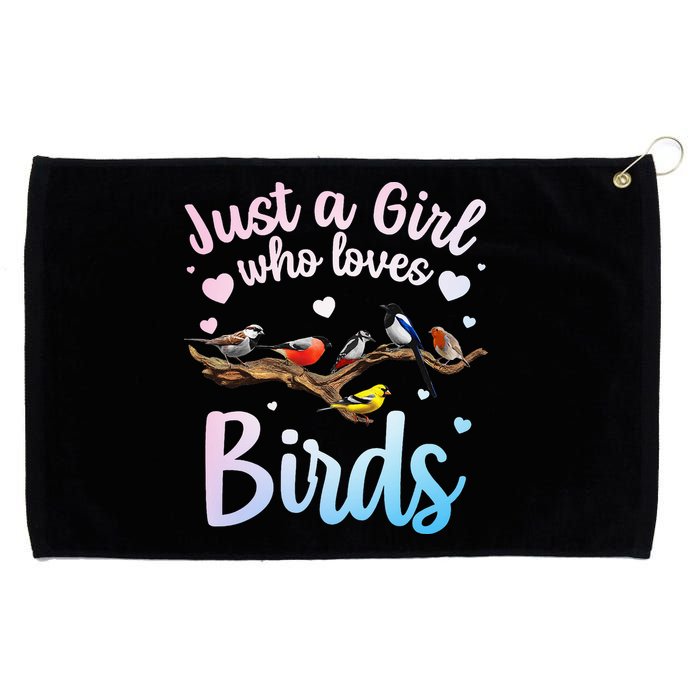 Cool Bird Watcher Art For Women Birding Nerd Birder Grommeted Golf Towel