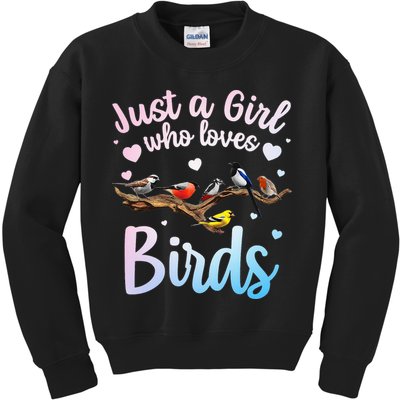 Cool Bird Watcher Art For Women Birding Nerd Birder Kids Sweatshirt