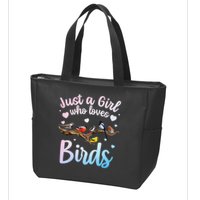 Cool Bird Watcher Art For Women Birding Nerd Birder Zip Tote Bag