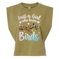 Cool Bird Watcher Art For Women Birding Nerd Birder Garment-Dyed Women's Muscle Tee
