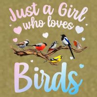 Cool Bird Watcher Art For Women Birding Nerd Birder Garment-Dyed Women's Muscle Tee