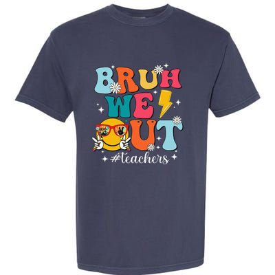 Cute Bruh We Out End Of School Year Teacher Summer Teachers Garment-Dyed Heavyweight T-Shirt